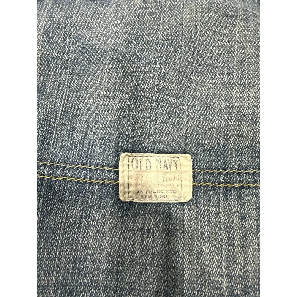Vintage‎ Y2K Old Navy Mechanic Jeans Mens 36x34 Blue Denim Work Wear Relaxed